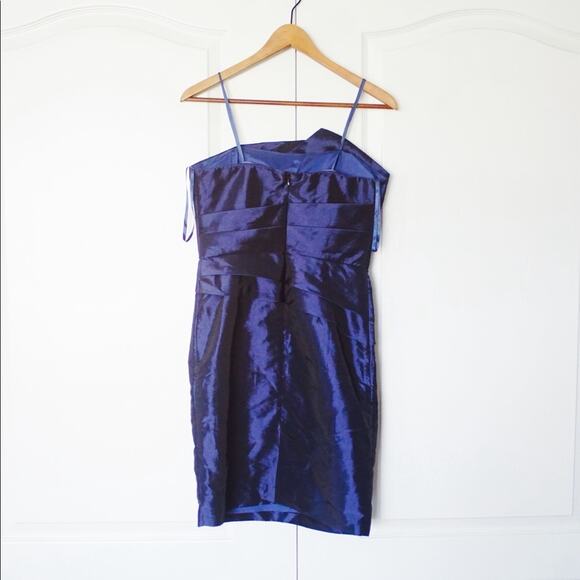 Max And Cleo Strapless Cocktail Dress Sapphire Blue Evening Strapless Dress 6 - Picture 6 of 6